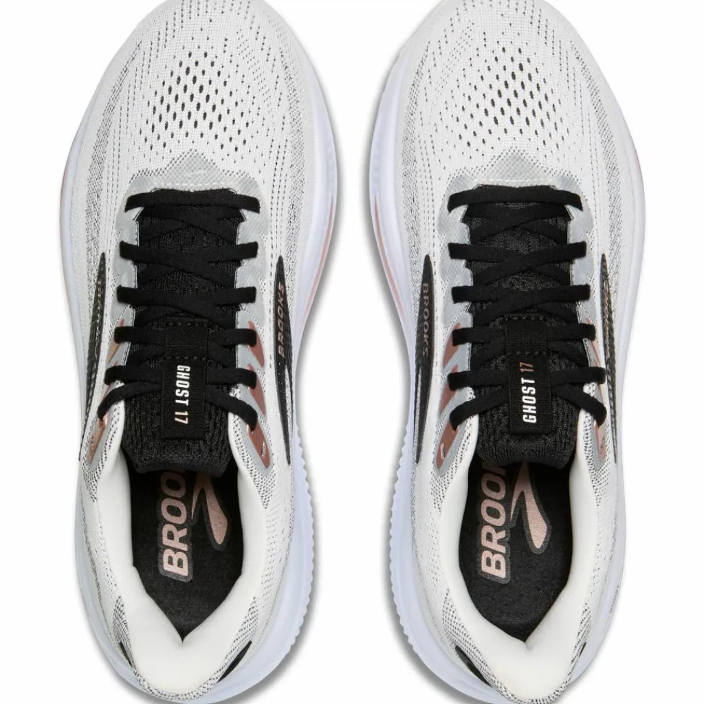 Brooks Laufen|Laufen<· Ghost 17 white-black-rose gold