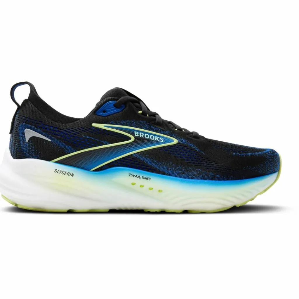 Brooks Laufschuhe<· Glycerin 22 black-cobalt-neo yellow