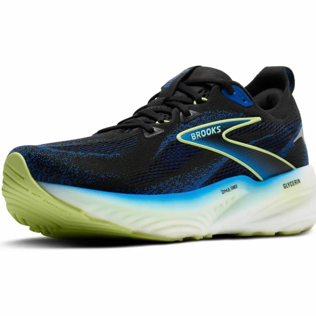 Brooks Laufschuhe<· Glycerin 22 black-cobalt-neo yellow