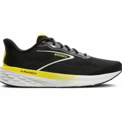 Brooks Laufen|Laufschuhe<· Launch 12 black-cyber yellow-oyster