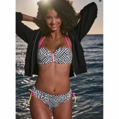 Buffalo Schwimmen<· Bikini-Hose schwarz-weiß