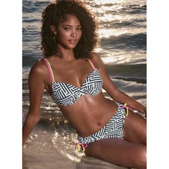 Buffalo Schwimmen<· Bikini-Hose schwarz-weiß