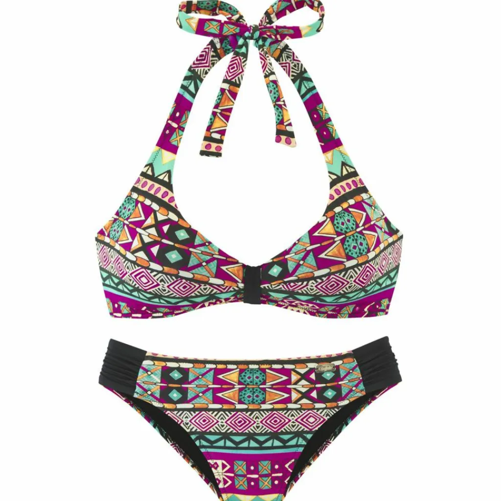 Buffalo Schwimmen|Schwimmen<· Triangel-Bikini pink bedruckt