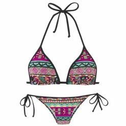 Buffalo Schwimmen<· Triangel-Bikini pink bedruckt