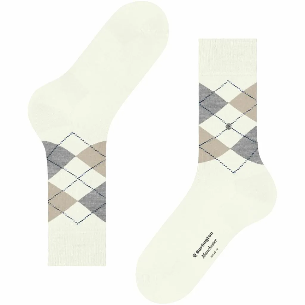 Burlington Socken<· Manchester SO off-white (2049)