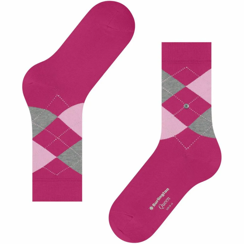 Burlington Socken<· Queen SO aubergine (8764)