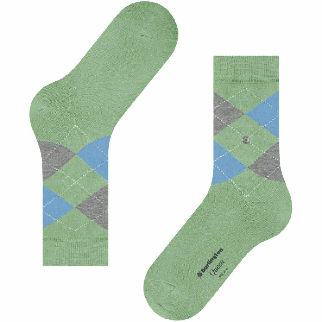 Burlington Socken<· Queen SO persian green (7377)