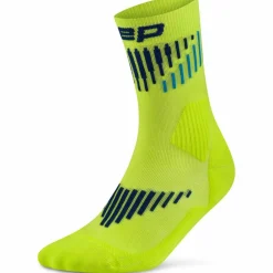 CEP Socken<· Core Run Merino lime-blue