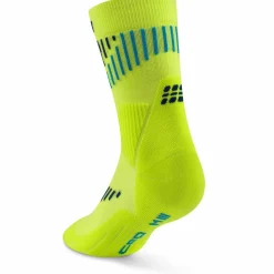CEP Socken<· Core Run Merino lime-blue