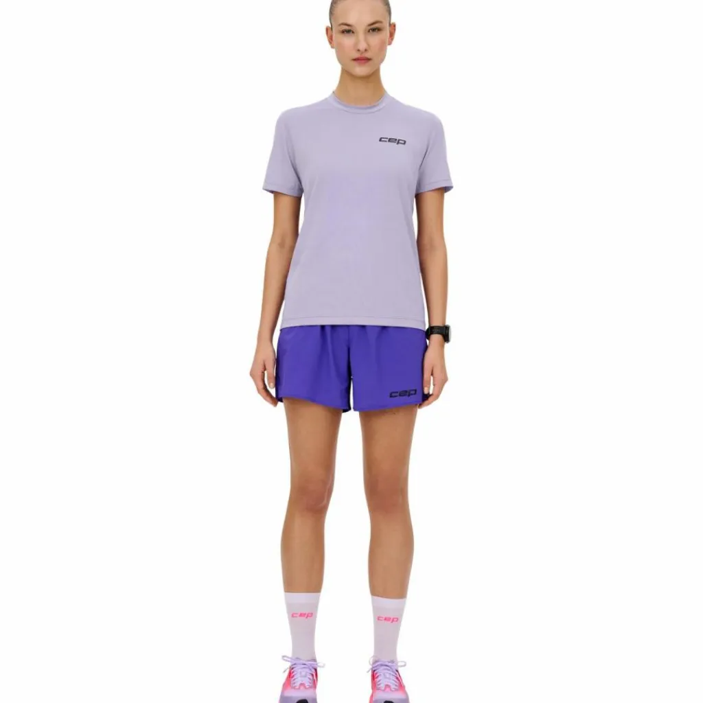 CEP Trailrunning<· Run Shirt Short lilac