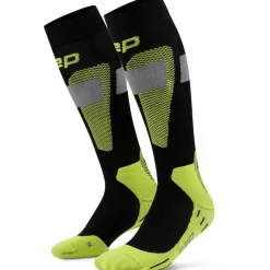 CEP Socken<· Ski Merino black-lime