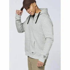 Chiemsee Pullover & Sweats<· Sweatjacke 17-4402M Neutral Gray Melange