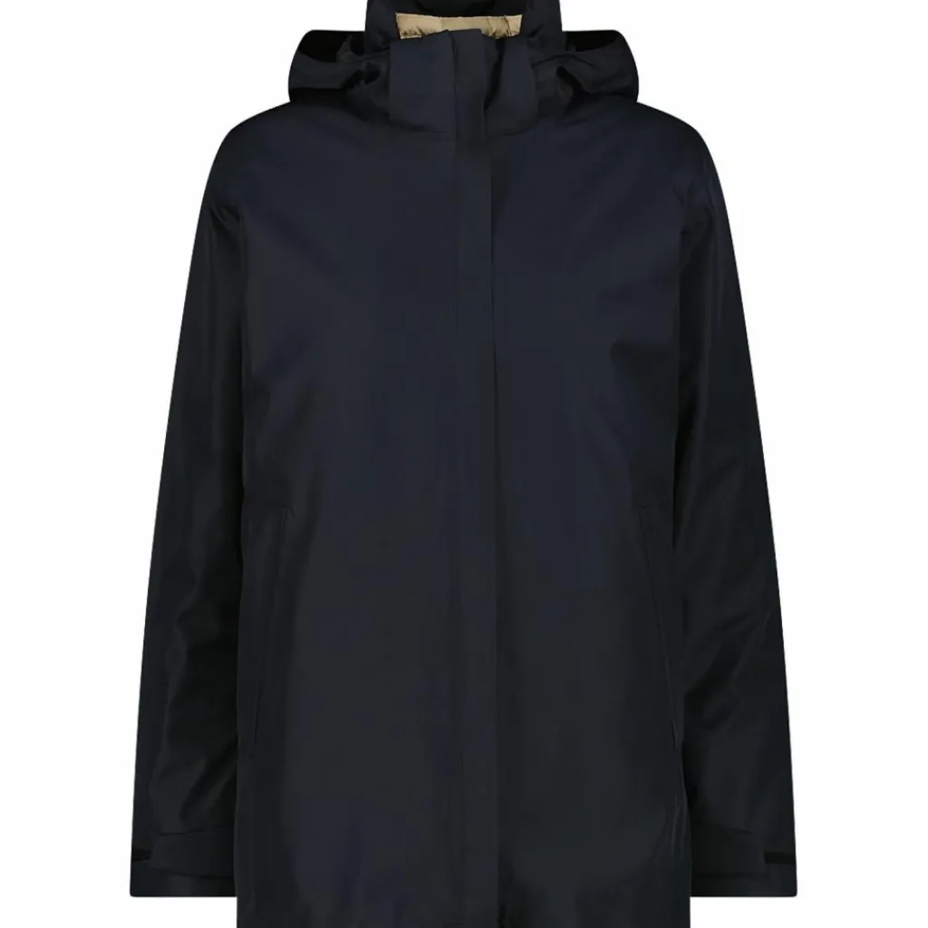CMP Winterjacken<· LONG JACKET ZIP HOOD DETACHAB Schwarz011