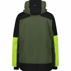 CMP Übergangsjacken<· M JACKET FIX HOOD PL PONGEE JACQUARD+TPU Gr&uuml;n