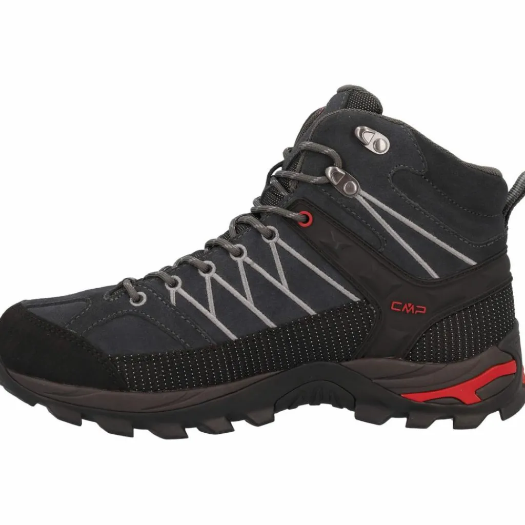 CMP Wandern|Wanderschuhe<· RIGEL MID WP titanio-ferrari