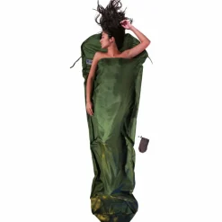 COCOON Schlafsäcke|Schlafsäcke<· Seide dark olive green