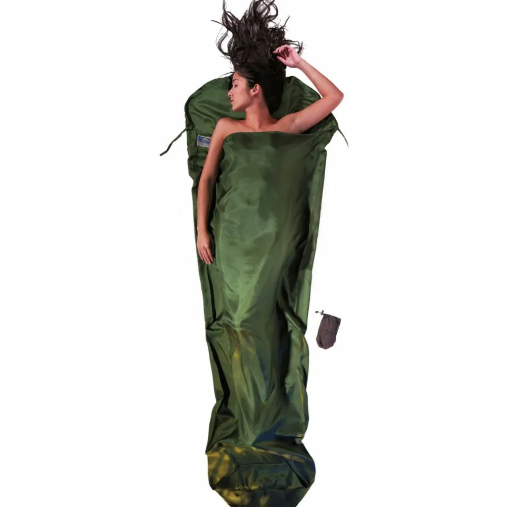 COCOON Schlafsäcke|Schlafsäcke<· Seide dark olive green