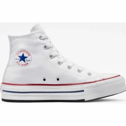 CONVERSE Sneaker<· CHUCK TAYLOR EVA LIFT CANVAS PLATFORM white-garnet-navy