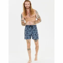 Cruz Volleyball<· Toby Print 3614 Navy Tropical