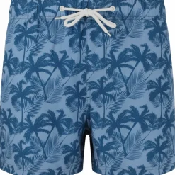 Cruz Schwimmen<· Werner Print 3609 Blue Palm tree