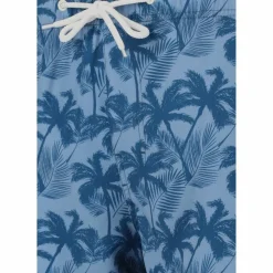 Cruz Schwimmen<· Werner Print 3609 Blue Palm tree