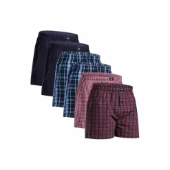 DANISH ENDURANCE Unterwäsche<· American Boxers blue/red mix