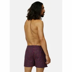 DANISH ENDURANCE Unterwäsche<· American Boxers blue/red mix
