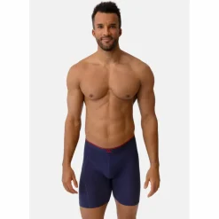 DANISH ENDURANCE Unterwäsche<· Bamboo Trunks Extra Long black_red_navy_white