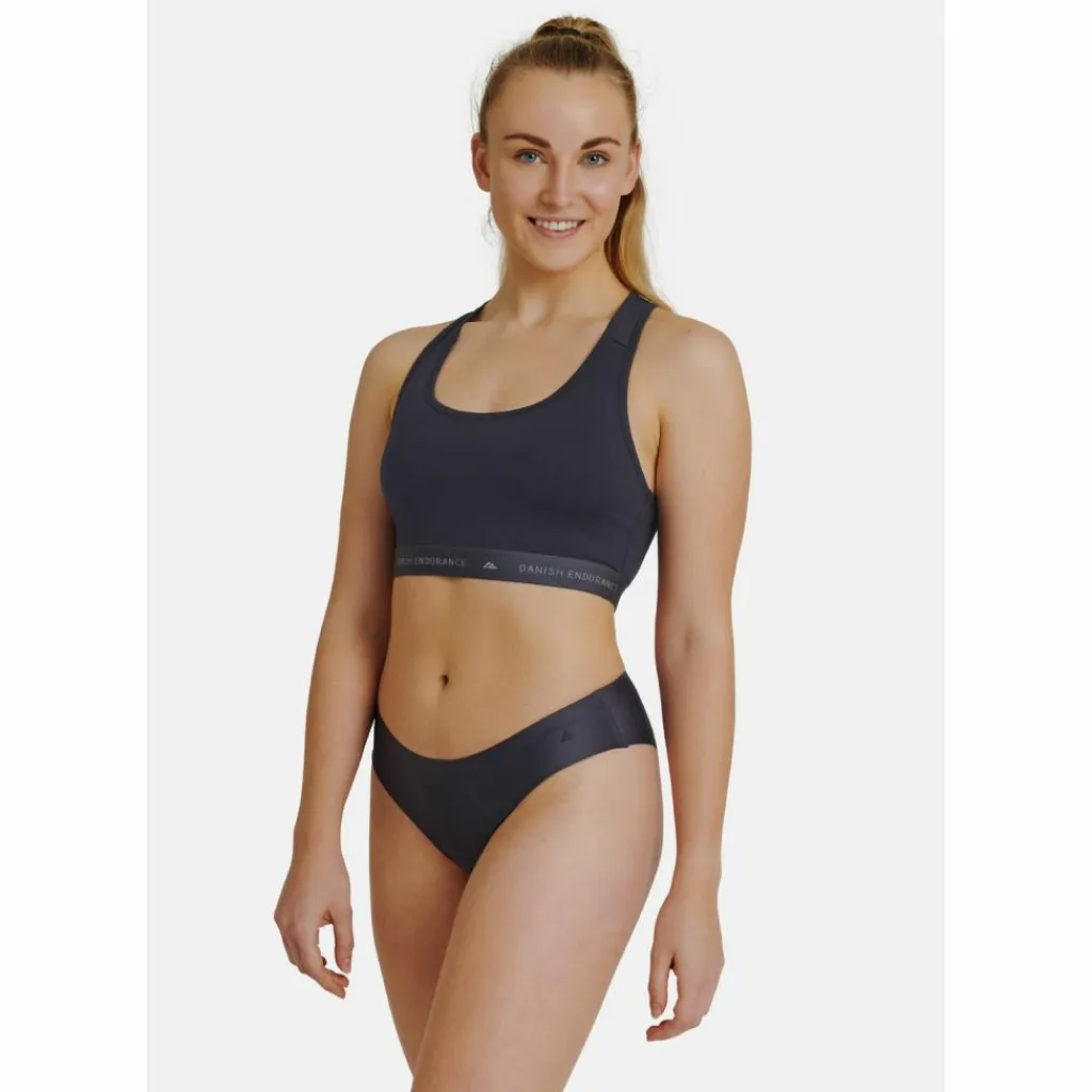 DANISH ENDURANCE Unterwäsche<· Invisible Bikini Slip black/grey/pink