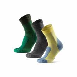 DANISH ENDURANCE Socken<· Merino Hiking Light yellow/grey/green