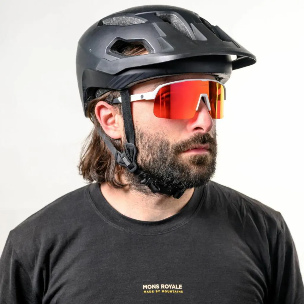 DELAYON Fahrradbrillen|Brillen<· Pulse Matte White-Red VLT 18