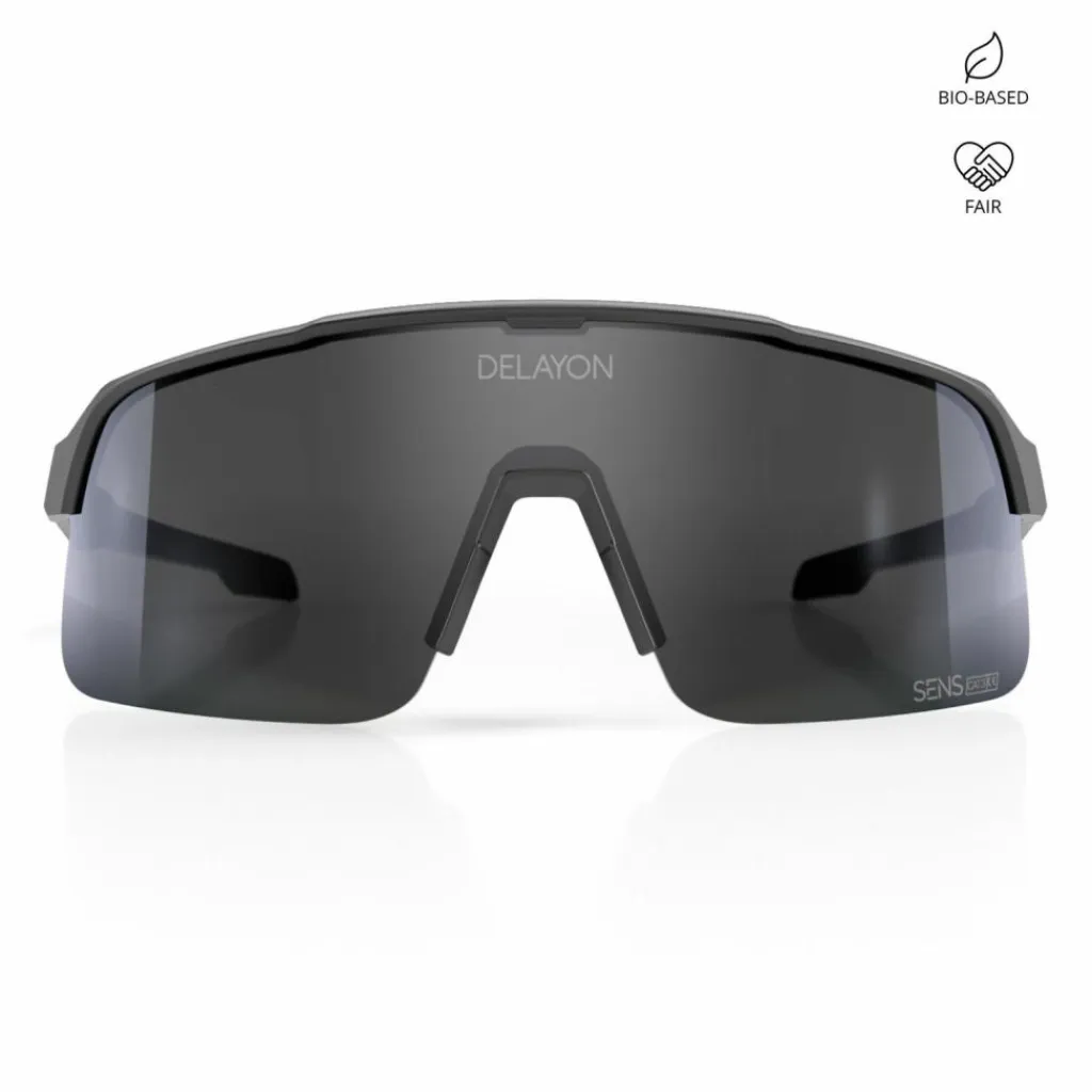 DELAYON Fahrradbrillen|Brillen<· Pulse Matte Black-Black VLT 15