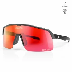 DELAYON Brillen|Brillen<· Pulse Matte Black-Red VLT 18