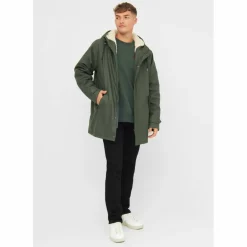 Derbe Winterjacken<· Trekholm olive/off white