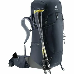 Deuter Rucksäcke|Wanderrucksäcke<· Aircontact Lite 50 + 10 black-graphite