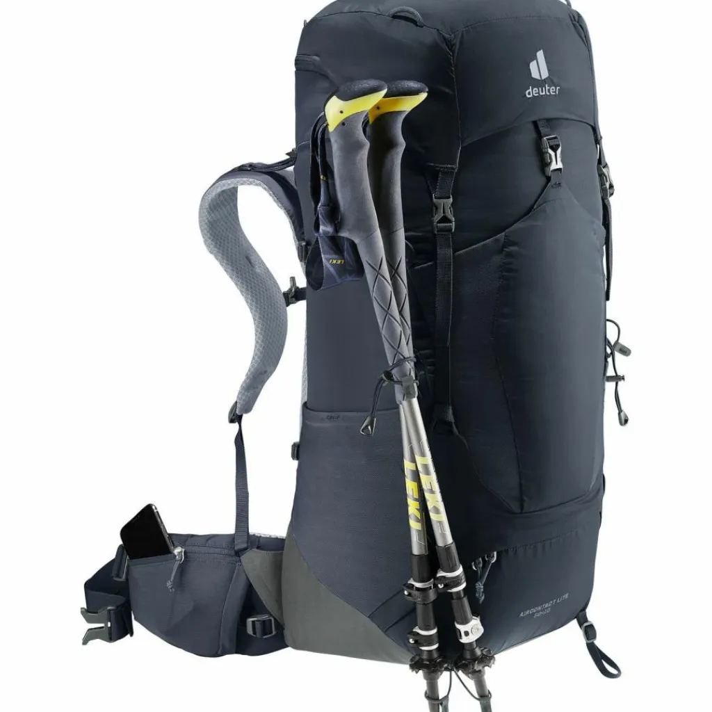 Deuter Rucksäcke|Wanderrucksäcke<· Aircontact Lite 50 + 10 black-graphite