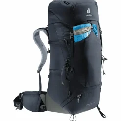 Deuter Rucksäcke|Wanderrucksäcke<· Aircontact Lite 50 + 10 black-graphite