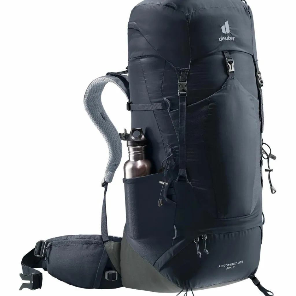 Deuter Rucksäcke|Wanderrucksäcke<· Aircontact Lite 50 + 10 black-graphite