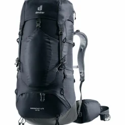 Deuter Trekkingrucksäcke|Wanderrucksäcke<· Aircontact Lite 40 + 10 black-graphite