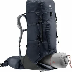 Deuter Trekkingrucksäcke|Wanderrucksäcke<· Aircontact Lite 40 + 10 black-graphite