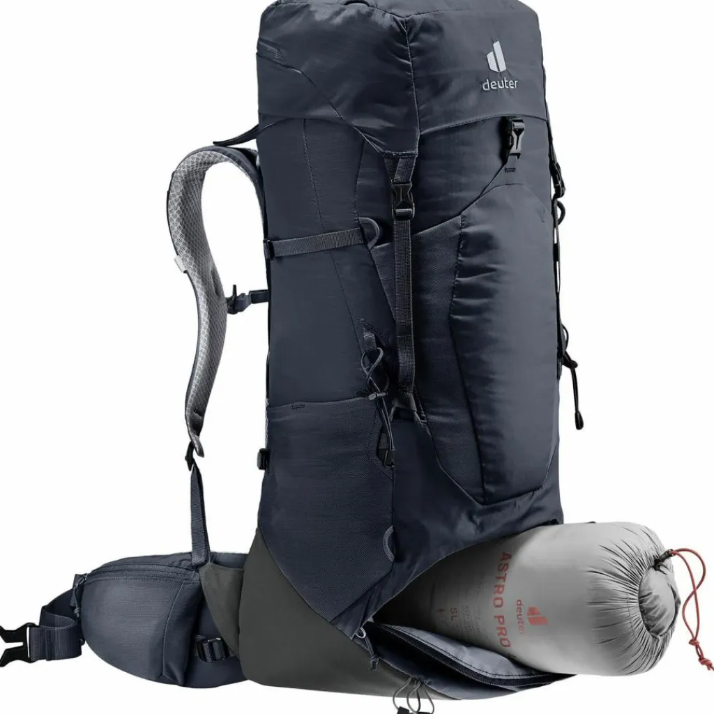Deuter Trekkingrucksäcke|Wanderrucksäcke<· Aircontact Lite 40 + 10 black-graphite