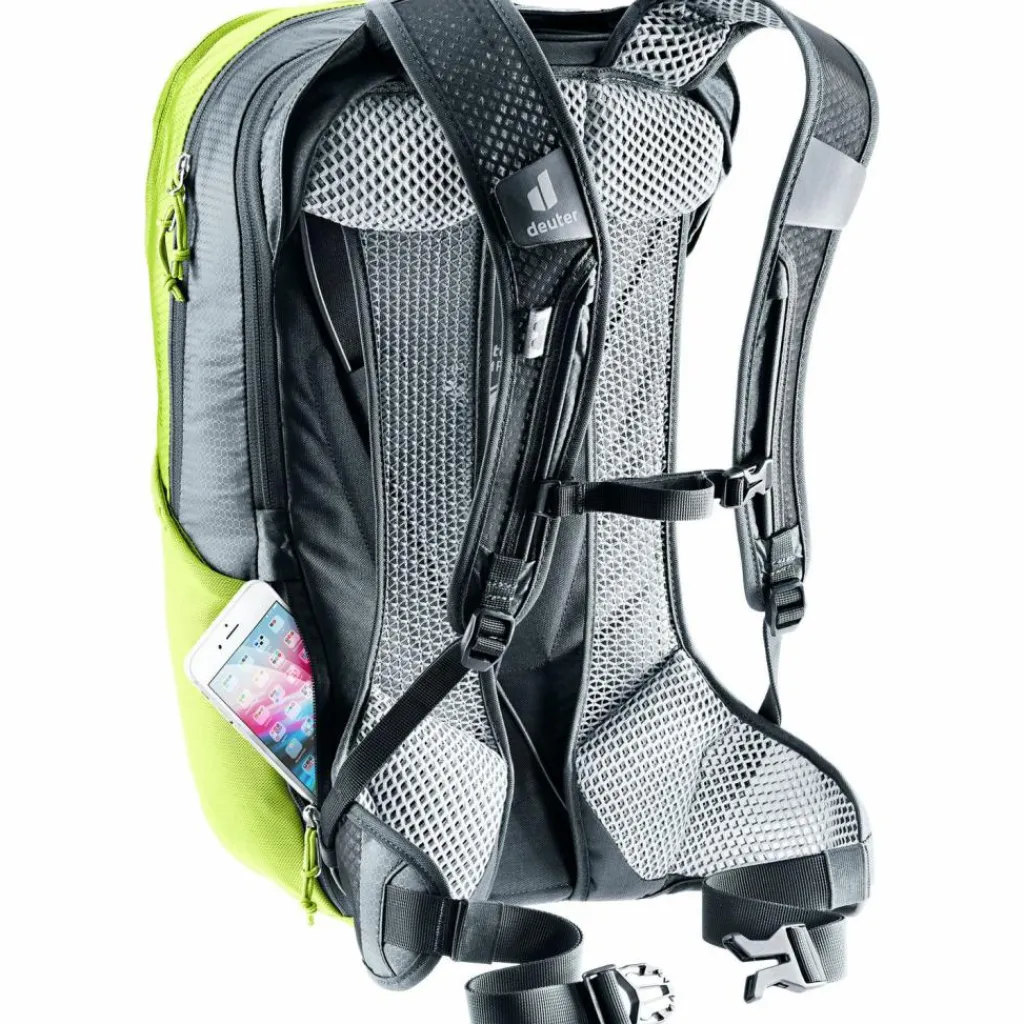 Deuter Fahrradrucksäcke<· Race Air 14+3 citrus-graphite