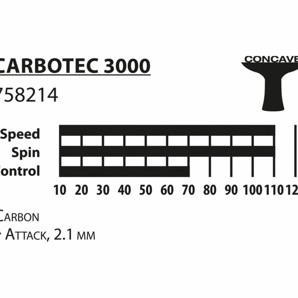 · CARBOTEC 3000 Herren Tischtennis|Schläger