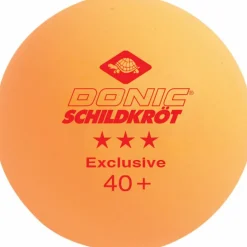 Donic-Schildkröt Tischtennis|Bälle<· Exclusive 3* 40+ 6er wei&szlig;-orange