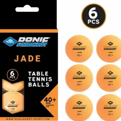 Donic-Schildkröt Tischtennis<· Jade Poly 40+ 6er orange