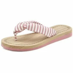 ELBSAND Zehentrenner<· Badezehentrenner rosa-gestreift