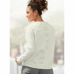 ELBSAND Pullover & Sweats<· Sweatshirt wei&szlig;