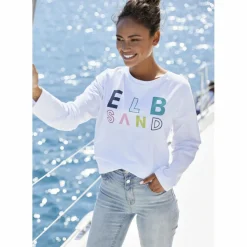 ELBSAND Pullover & Sweats<· Sweatshirt weiß