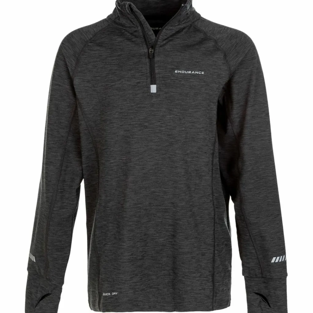 Endurance Shirts<· LYLE JR. 1001BM Black Melange