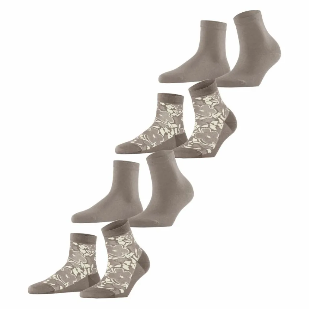 ESPRIT Socken<· Geranium Flower SSO 4P sortiment (0020)